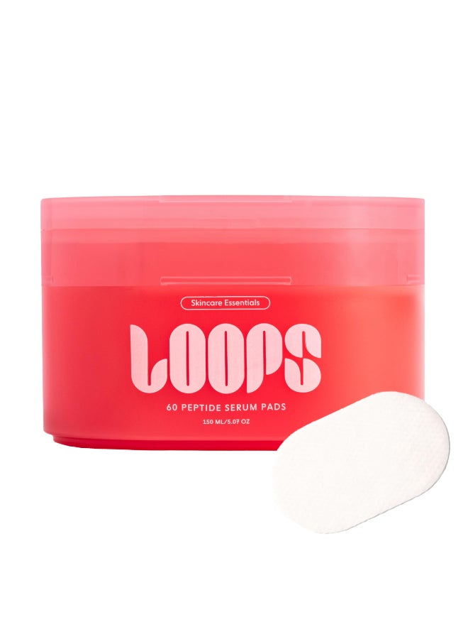 LOOPS Peptide Serum Korean Skincare Firm Fortify Fight Fine Lines AntiWrinkle Moisturizing Presoaked Veocell Embo Pad Peptide Complex to Rejuvenate and Prejuvenate Face Pack of 60 - Image 2