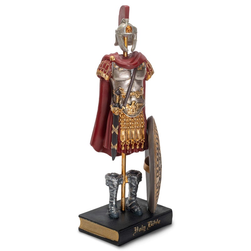 Dicksons Armor of God Roman Soldier 9 x 5 Inch Red Resinstone Tabletop Figurine - Image 4