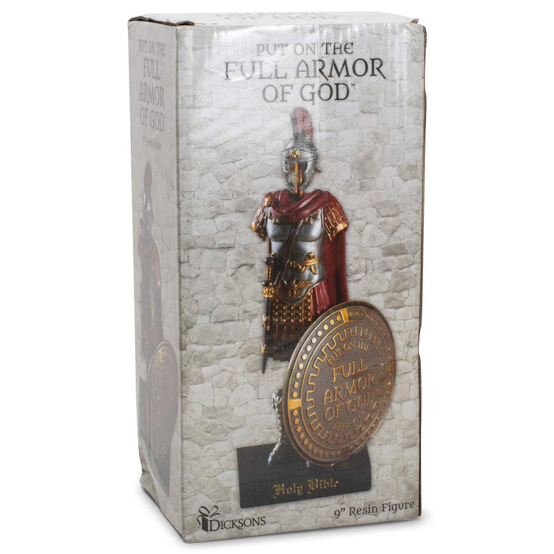 Dicksons Armor of God Roman Soldier 9 x 5 Inch Red Resinstone Tabletop Figurine - Image 3