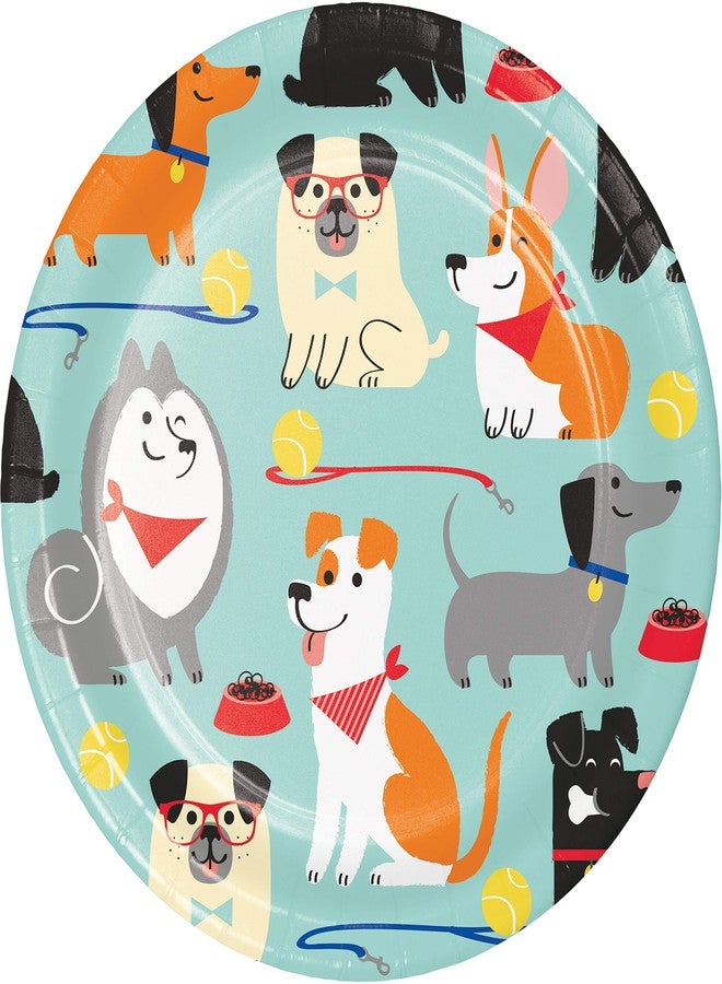 Creative Converting Dog Party Dessert Plates, 24 ct - Image 1