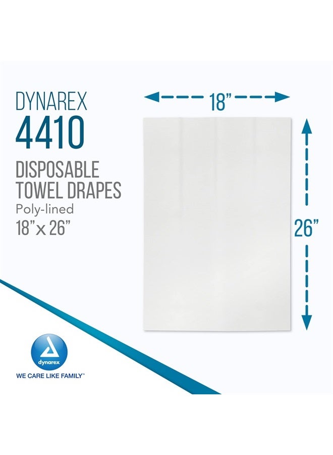 Dynarex Disposable Towel Drapes, Sterile, 18" x 26," for Medical & Surgical Use, Poly-Interlined Lining, Protect from Contaminants, 1 Box of 50 Drapes - Image 2