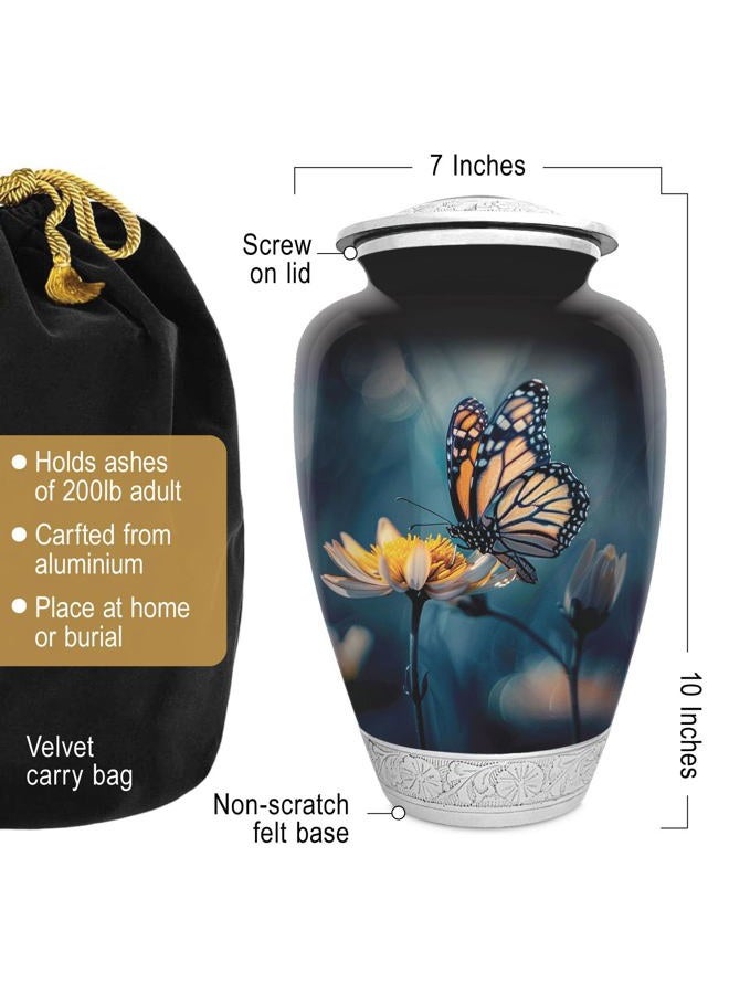 Double Trouble Inc Butterfly Urn for Human Ashes | Large Handcrafted Funeral Memorial | Decorative Cremation Urn for Women and Men - Image 2