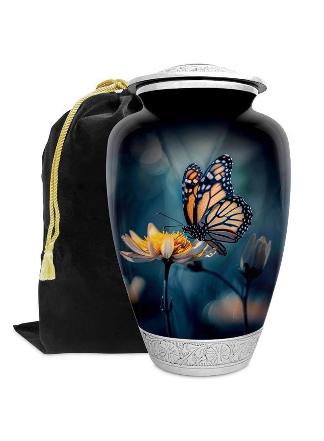 Double Trouble Inc Butterfly Urn for Human Ashes | Large Handcrafted Funeral Memorial | Decorative Cremation Urn for Women and Men - Image 1