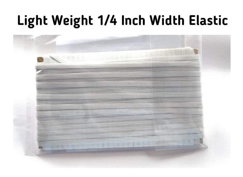 advancedestore Quarter Inch 14 Size Width Elastic 25 MTR Pack Elastic for Tailoring Mask MakingSewing Alteration DIY Projects - Image 4