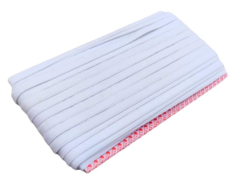 advancedestore Quarter Inch 14 Size Width Elastic 25 MTR Pack Elastic for Tailoring Mask MakingSewing Alteration DIY Projects - Image 1