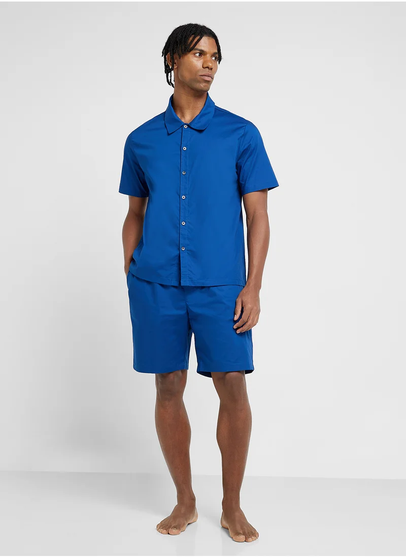 كالفن كلاين Essential Shirt & Shorts Set