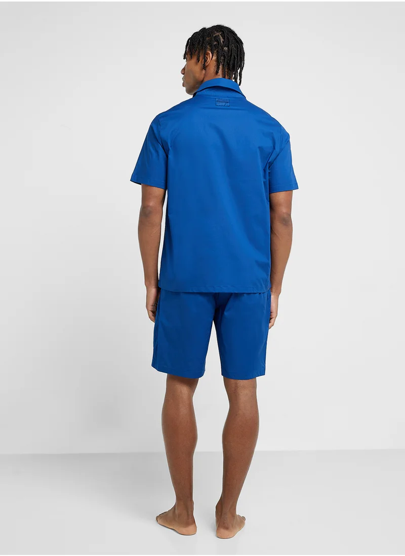 كالفن كلاين Essential Shirt & Shorts Set