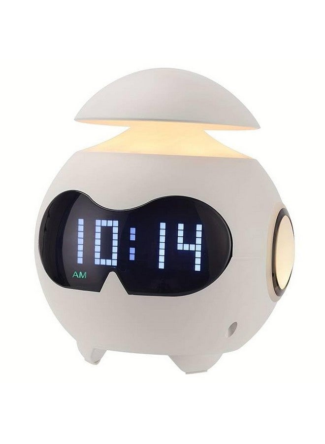DAYANIDHI DAYANIDHI Digital Clock with Bluetooth Speaker | Smart Alarm with Speaker | Emoticon Design Smart Clock | Led Display Alarm Clock with Lamp | Compact Table Top Clock for Students use in Home - Image 1