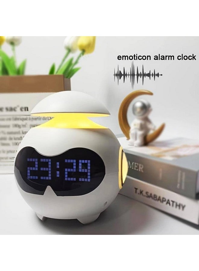 DAYANIDHI DAYANIDHI Digital Clock with Bluetooth Speaker | Smart Alarm with Speaker | Emoticon Design Smart Clock | Led Display Alarm Clock with Lamp | Compact Table Top Clock for Students use in Home - Image 3