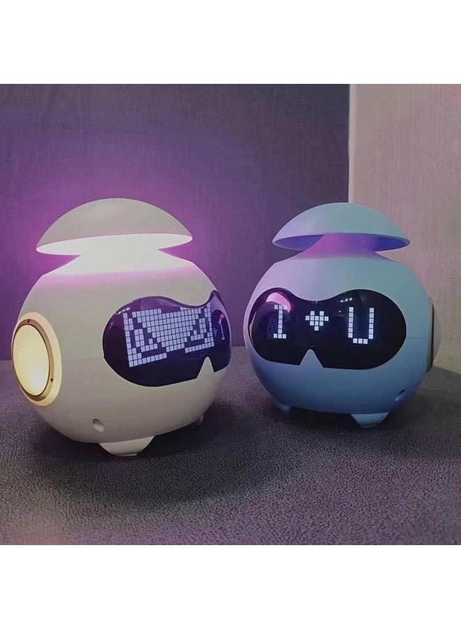 DAYANIDHI DAYANIDHI Digital Clock with Bluetooth Speaker | Smart Alarm with Speaker | Emoticon Design Smart Clock | Led Display Alarm Clock with Lamp | Compact Table Top Clock for Students use in Home - Image 2