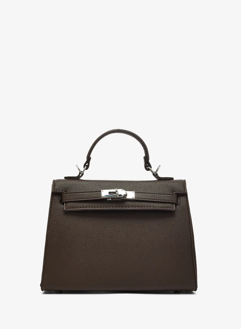 ايلا حقيبة يد فضية بتفاصيل فضية