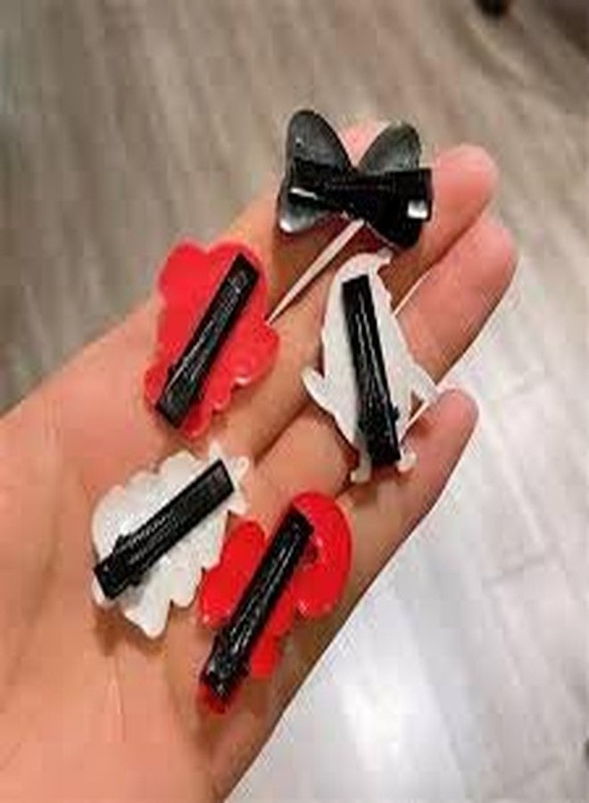 BAKEFY مجموعة BAKEFY المكونة من 20 دبوس شعر، مشابك شعر للأطفال، قفازات، إكسسوارات شعر للبنات، دبابيس شعر لطيفة، دبابيس شعر لعيد الميلاد، دبابيس شعر نسائية، دبابيس شعر لعيد الميلاد، زينة شعر، مشبك شعر نسائي من سبيكة معدنية، مطاط ناعم - Image 2