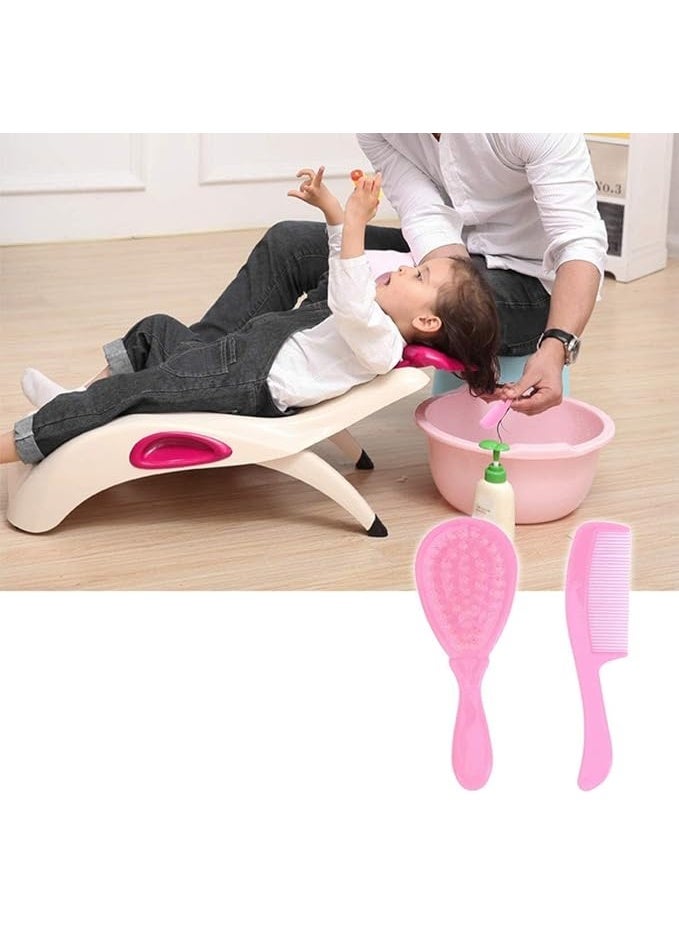 جولي مجموعة فرشاة ومشط شعر الأطفال، شعيرات ناعمة، عبوة من قطعة واحدة، ألوان متنوعة - Image 4