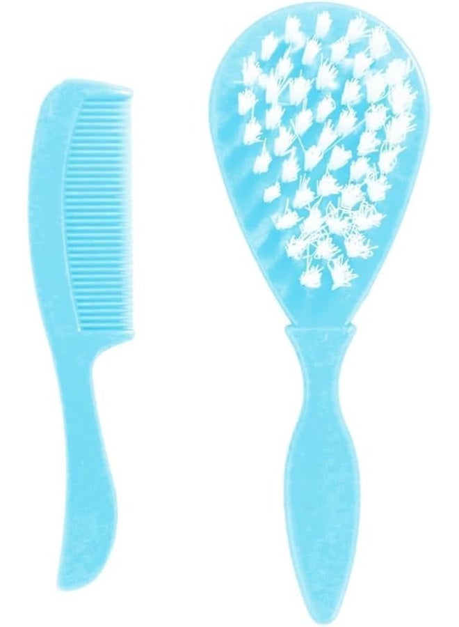 جولي مجموعة فرشاة ومشط شعر الأطفال، شعيرات ناعمة، عبوة من قطعة واحدة، ألوان متنوعة - Image 2