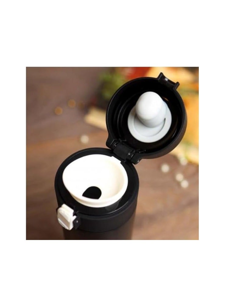Insulated Thermal Water Bottle Double Wall Stainless Steel Vacuum Flask 500 ml with Lid and carrying ring- Green  - Image 3