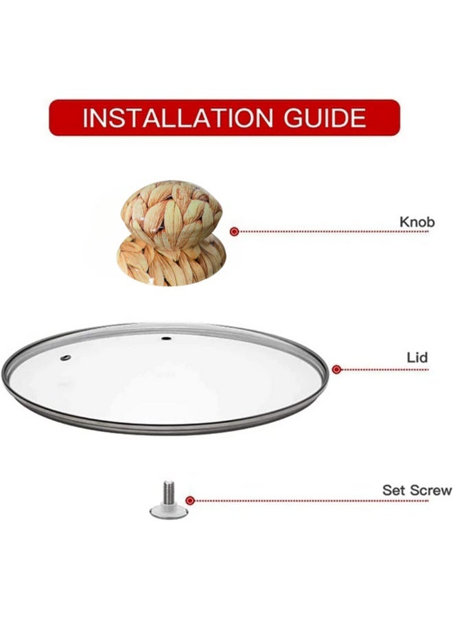 مقبض غطاء إناء عالمي بديل ومقاوم للحرارة (قطعة واحدة، قطر 6 سم) - يد غطاء متوافقة مع أغطية الأواني الزجاجية، الفولاذ، والطاجن، ومناسبة لأواني الطبخ البطيء (Crockpot) | مقبض مريح سهل الإمساك لقطع غيار المطبخ والأدوات الأساسية. - Image 4