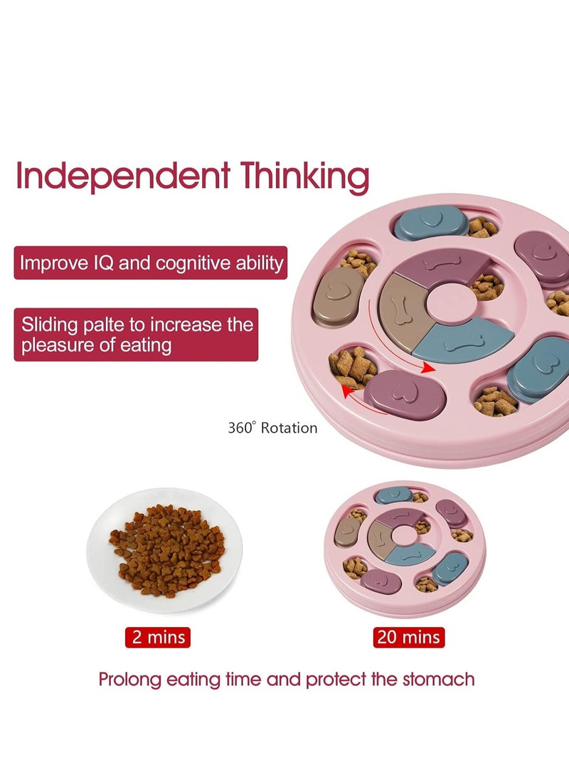 MIXDE - Dog Puzzle Toys,Dogs Food Puzzle Feeder Toys for IQ Training & Mental Enrichment,Dog Treat Puzzle (pink) - Image 1