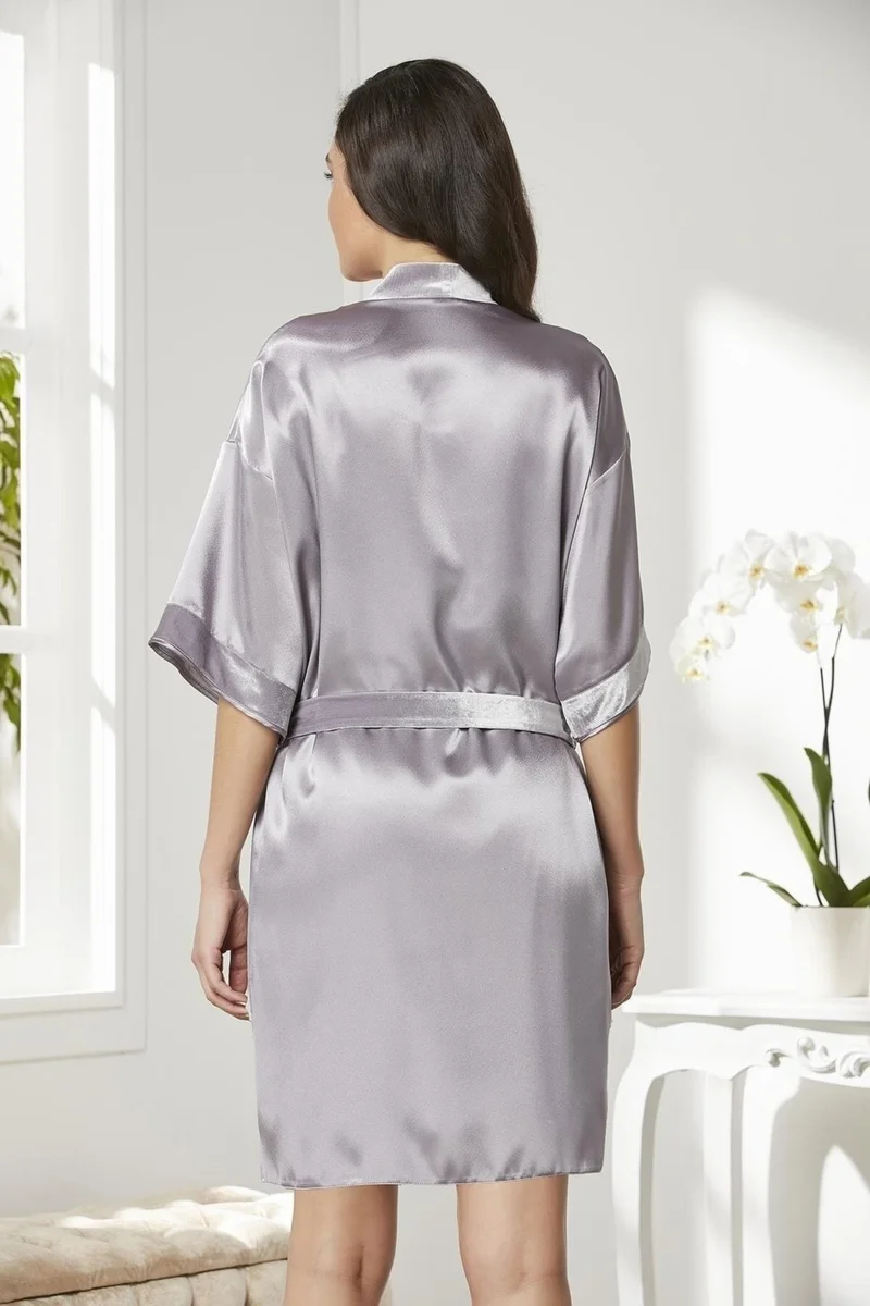 بيير كاردان Velvet Satin Lace Nightgown and Dressing Gown - 4045