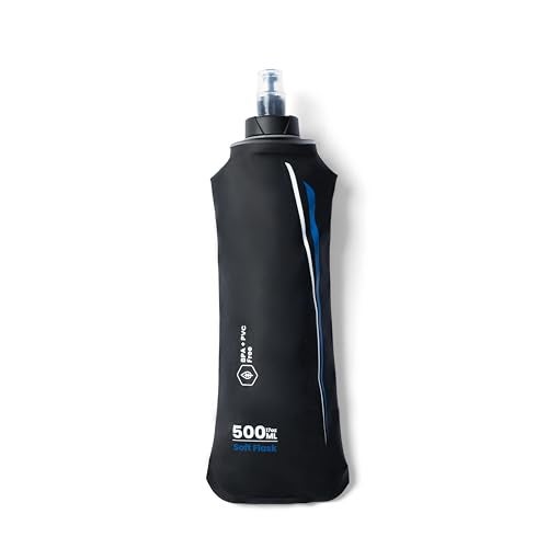 Tripole Hydration & Water Soft Flask for Running and Cycling | 500 mL (Black) - Image 1