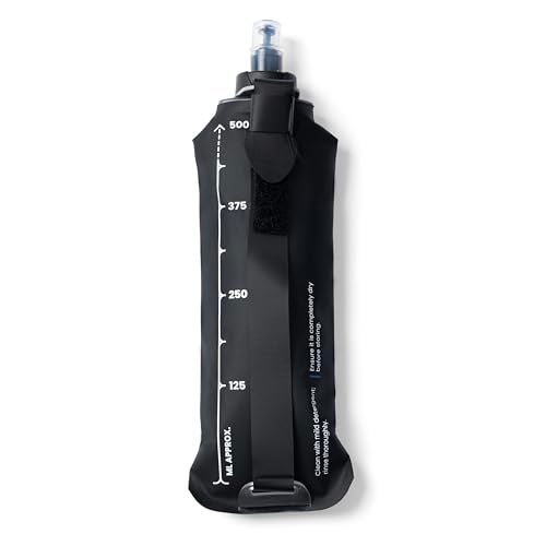 Tripole Hydration & Water Soft Flask for Running and Cycling | 500 mL (Black) - Image 5
