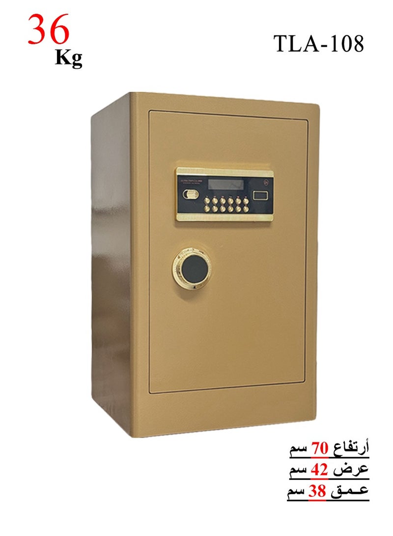 Luxury Fire-Resistant Digital Security Safe With Electronic Number Pad And Lock And Physical  Key size 70*42*38 cm, - 36 kg - Image 1