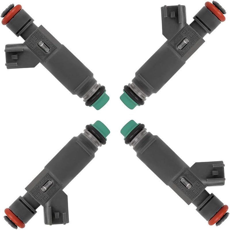 ANGLEWIDE 4Pcs Fuel Injectors Set 12582704 for Chevrolet and Pontiac Vehicles - Image 1