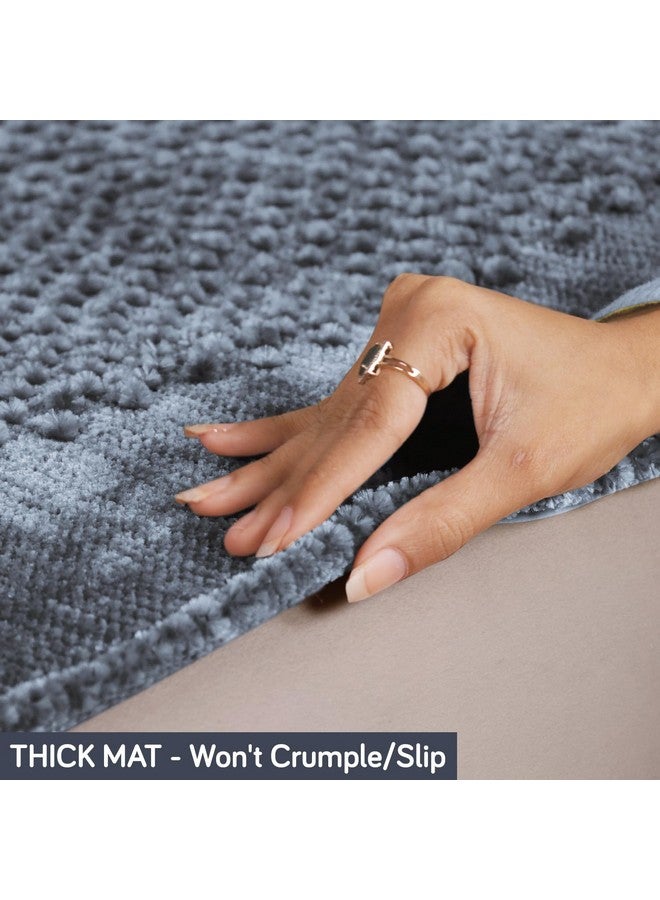 HOKIPO HOKIPO Poly Velvet Handloom Made Thick Sofa Cover Mats For L Shape And 1/2/3 Seater Sofa. Make Your Own Sofa Cover Set, Mat Length 60(D) X 220(L) Cm, Silver Grey (In-762-Sgry)  - Image 2