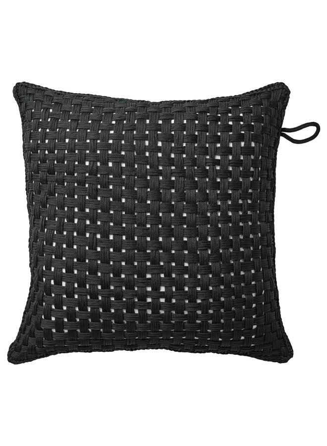 Zaboon Cushion Cover, Black Outdoor/Indoor, 50X50 Cm - Image 1