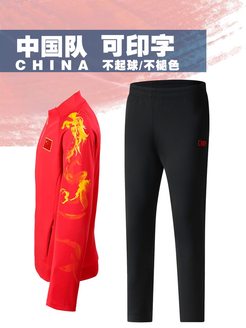 Chinese Team Sportswear Suit Men'S And Women'S Long-Sleeved Sports Students' Training Clothes Sports Appearance Group Clothes Printing - Image 5