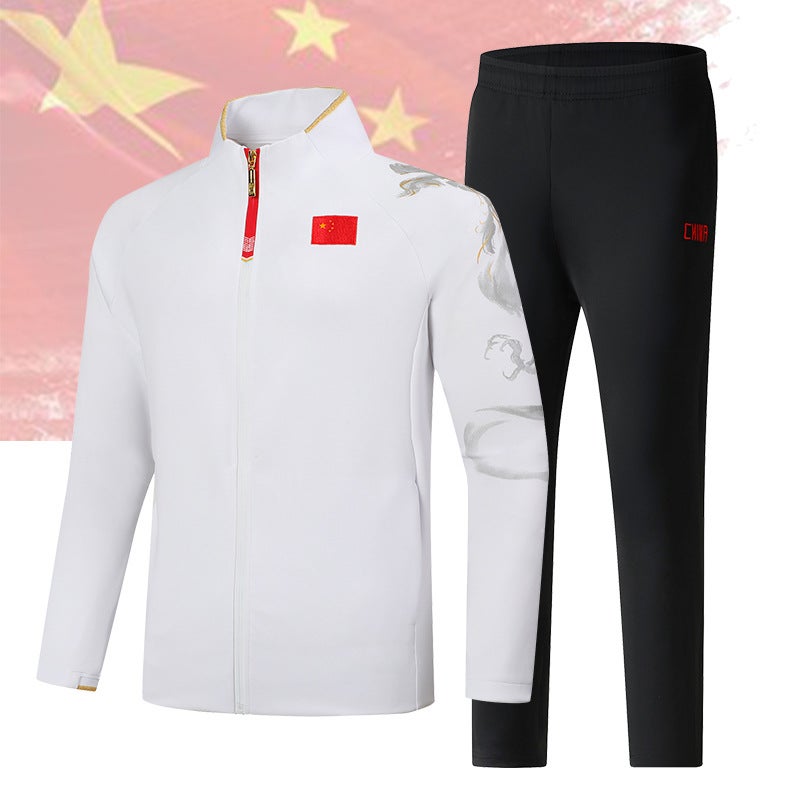 Chinese Team Sportswear Suit Men'S And Women'S Long-Sleeved Sports Students' Training Clothes Sports Appearance Group Clothes Printing - Image 1