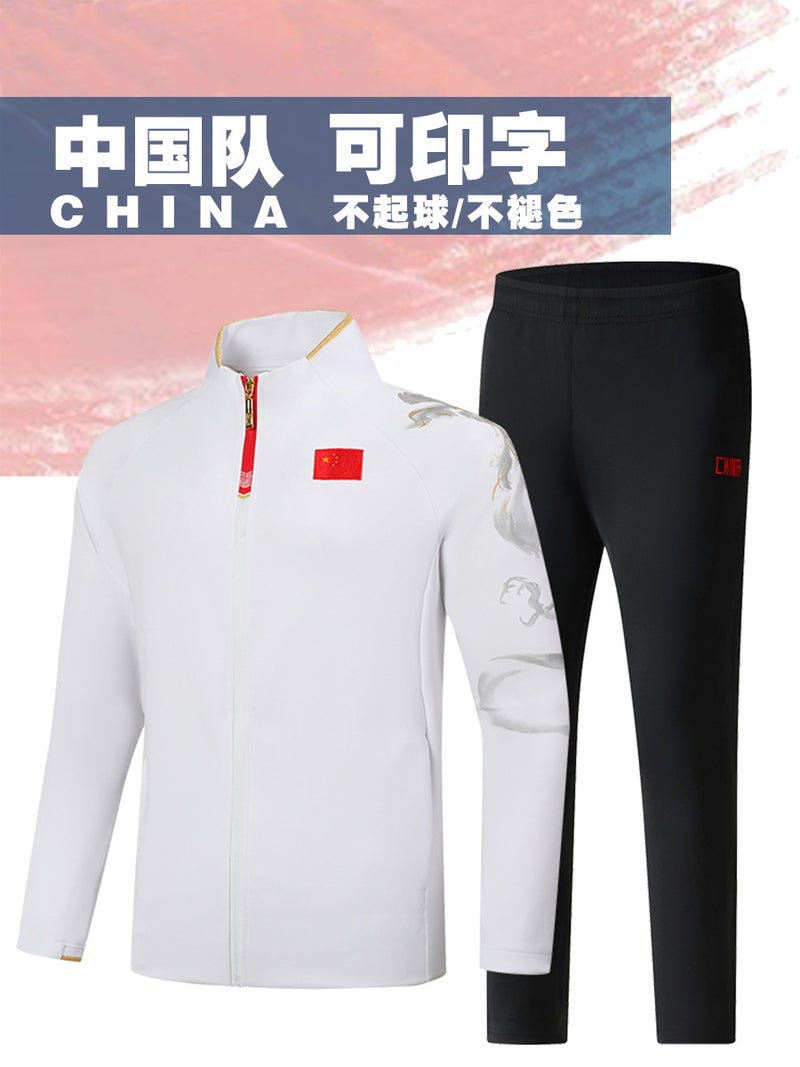Chinese Team Sportswear Suit Men'S And Women'S Long-Sleeved Sports Students' Training Clothes Sports Appearance Group Clothes Printing - Image 3