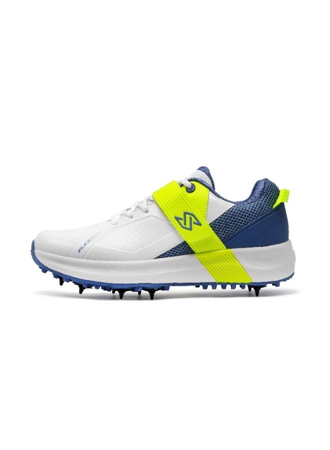 SOLM8 S60Pro Cricket Spike Shoes  Metal Replaceable Spikes, Velcro Strap & Easy-Clean Flex Skin, Ultralight Insole Cushioning for Professional Players - Image 4