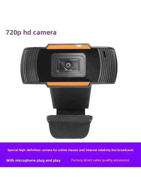 High-definition Live Broadcast Camera Desktop Computer Notebook Anchor Network Teaching Online Learning Conference-Color:720P