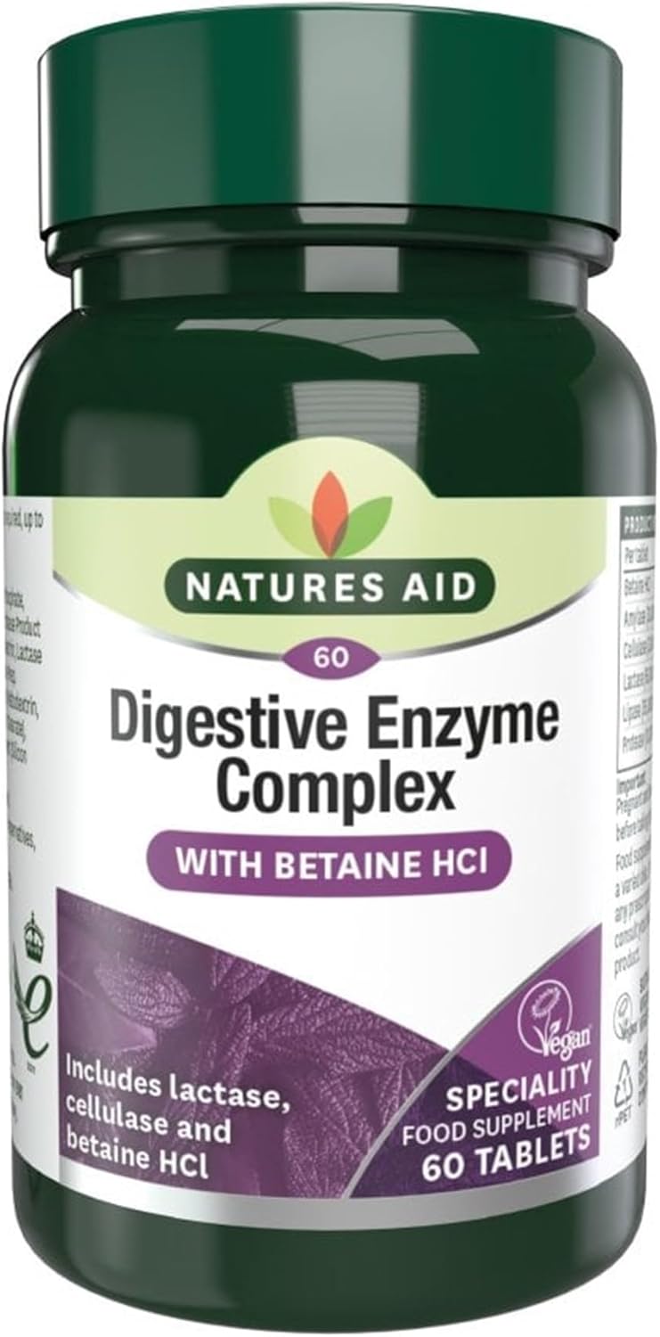 Natures Aid 2 Pack Natures Aid Digestive Enzyme Complex 60s 2 Pack Bundle - Image 2