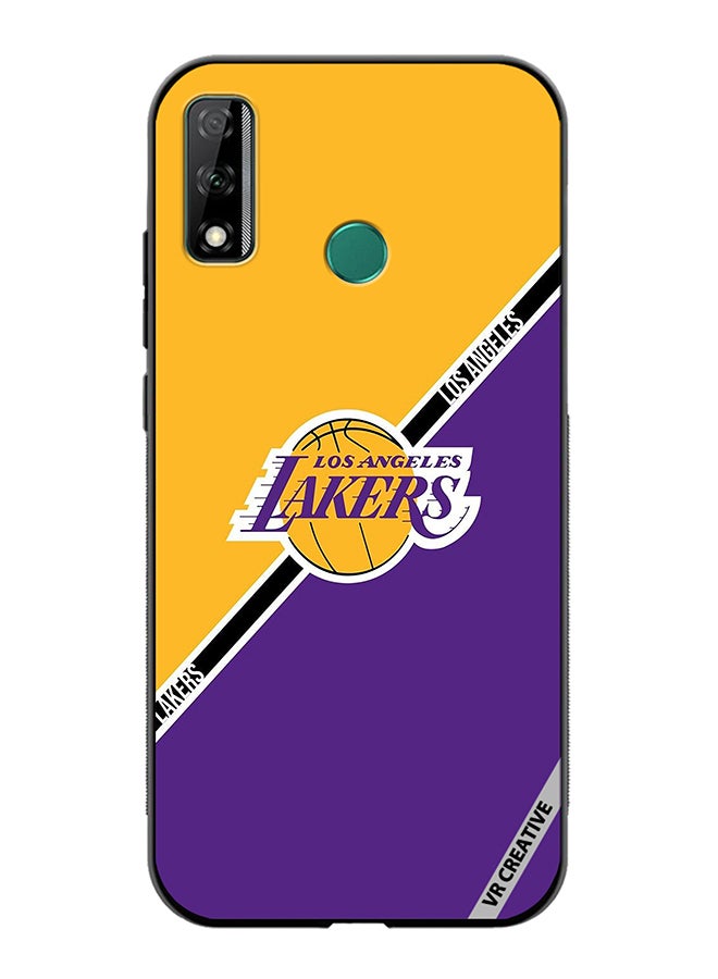 VR CREATIVE Protective Case Cover For Huawei Y8s Los Angeles Lakers Design Multicolour - Image 1