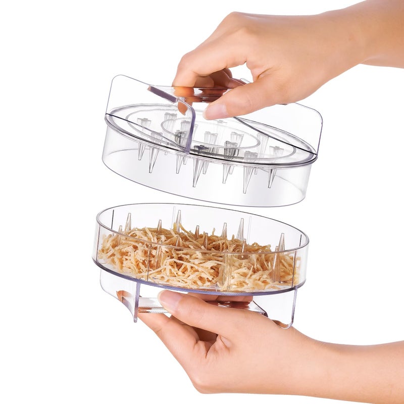 Chicken Shredder Clear Chicken Shredder Tool Twist Meat Shredder Tool Twist Chicken Breast Food Shredded Tool Twist Machine for Dog and Cat Food Meal Prep