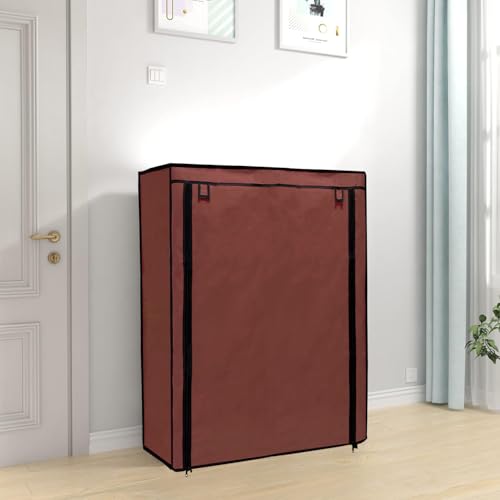 PHILOSHOP Shoe Rack Cover for Home Only for 12-Layer Portable Foldable Shoe Stand Non Woven Zipper Fabric Cover - Image 2