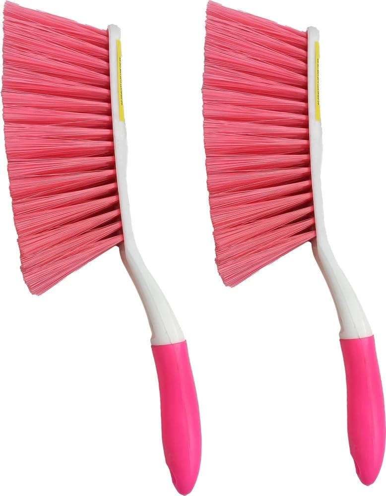 Dust Cleaning Brush for Carpet Cleaning Bed Sofa Curtains Mats and Household Upholstery Multicolor Pack of 2  - Image 1