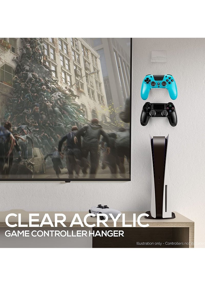 Generic - Game Controller Wall Mount Holder Stand (4 Pack) For Xbox One Ps4 Ps5 Steam Switch Pc Universal Gamepad Accessories - Image 1
