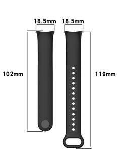 FITME 2-Piece Silicone Clip Replacement Band For Xiaomi Mi Band 8 / Band 9  - Image 3
