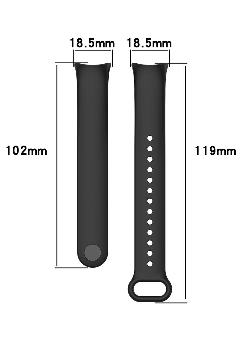 FITME 2-Piece Silicone Clip Replacement Band For Xiaomi Mi Band 8 / Band 9  - Image 3