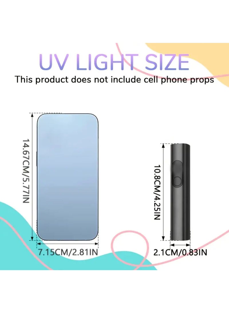 Multifunctional Portable Flashlight USB Nail Light with Timer - Image 2