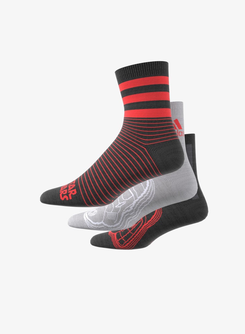 Adidas Kids 3 Pack Star Wars Crew Sock - Image 3