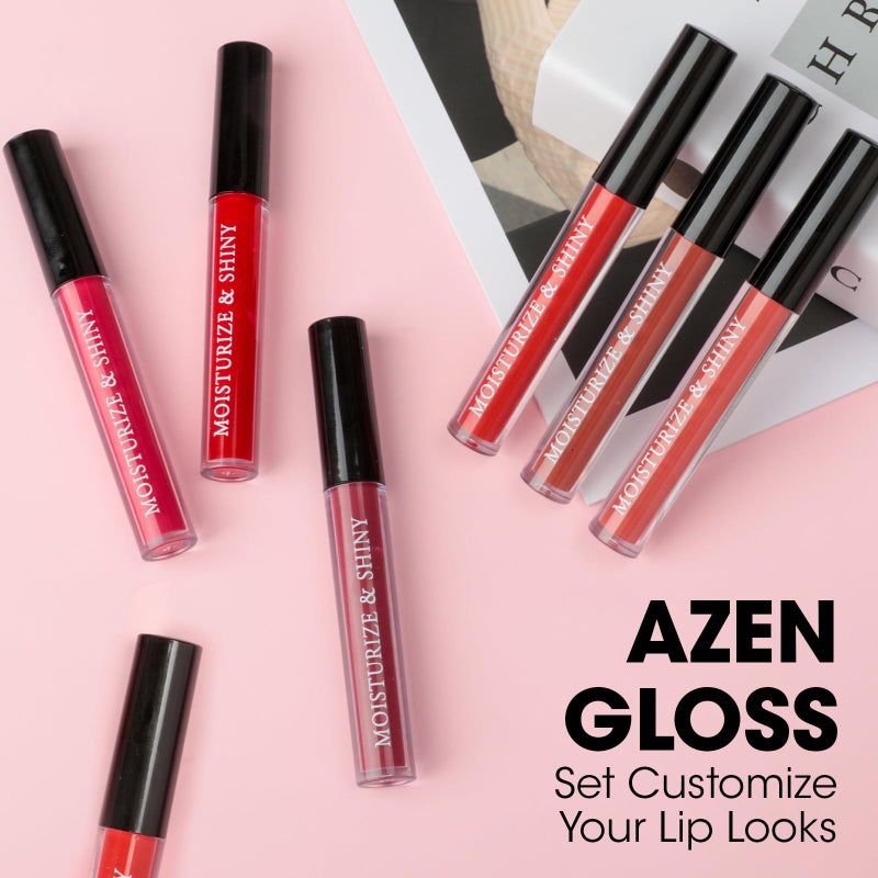 AZEN 24 Pack Lip Gloss Bulk Set, Shimmery Lip Gloss for Women and Girls With Rich Varied Colors, Valentines Gifts Easter Basket Stuffers - Image 2