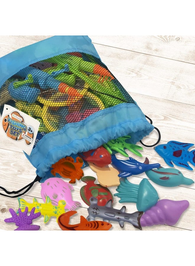 ArtCreativity Fishing Toys Set for Toddlers, Magnetic Fishing Set with Rods, Nets, Bag, and 30 Aquatic Toys, Interactive Fishing Game for Kids, Swimming Pool, Bath Toys for Kids, Boys and Girls - Image 5