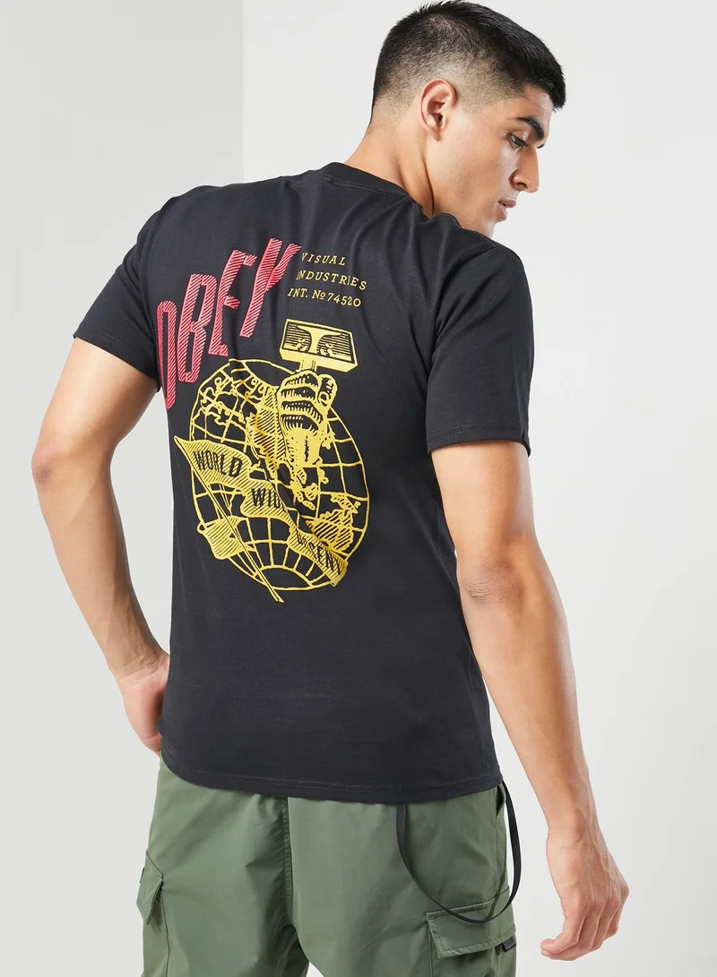 OBEY Hammer Globe T-Shirt