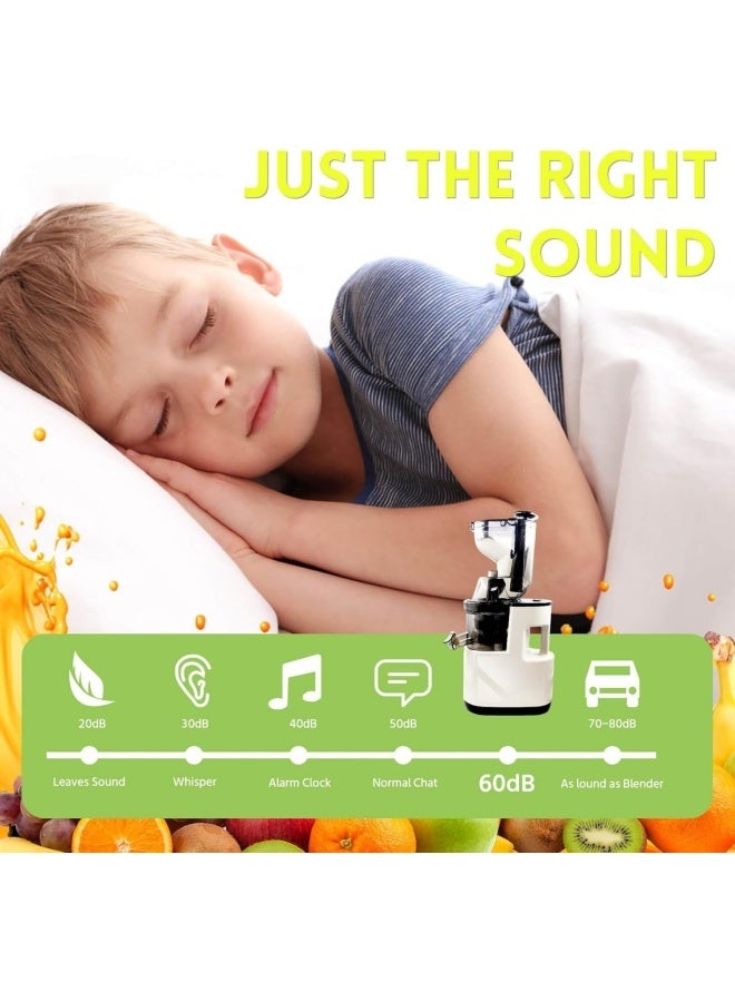 إم مياويان عصارة ضغط بارد مع فاصل عصير، عصارة خضروات وفواكه متعددة الوظائف للاستخدام المنزلي/التجاري، خلاط كبير القطر، عصارة بطيئة أوتوماتيكية بالكامل - Image 4