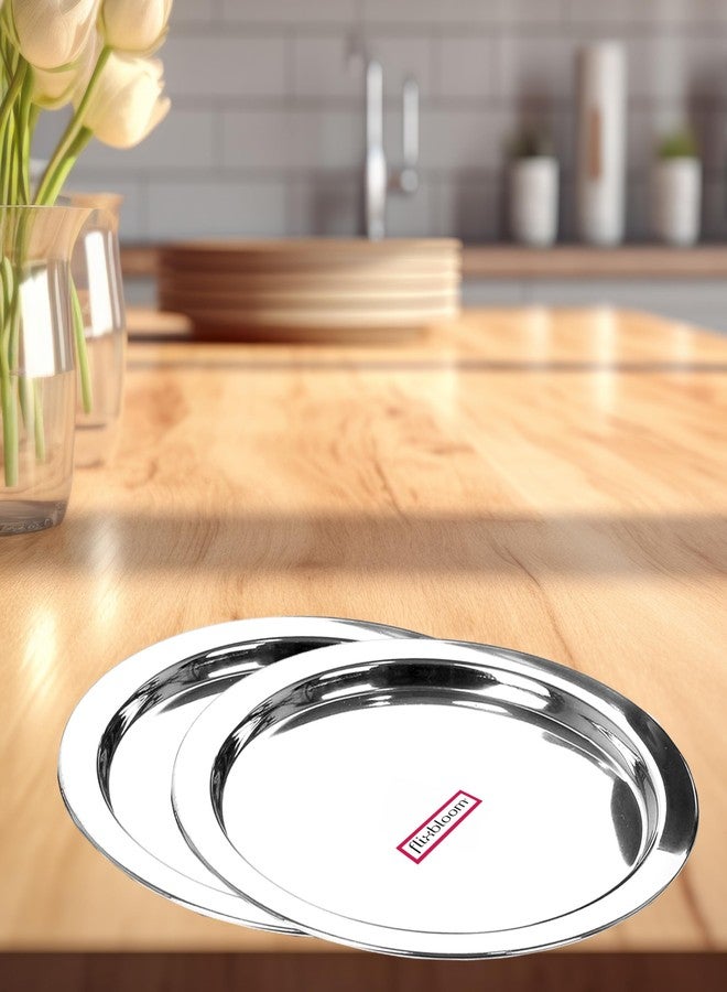 Flixbloom Special Multipurpose Kitchen Essential Heavy Duty Stainless Steel Perfect Gauge Ciba/Lids/Tope Cover/Lid//Patila/Bhagona Lid/Cookware Pot Cap (24.5cm, 26cm) - Image 1