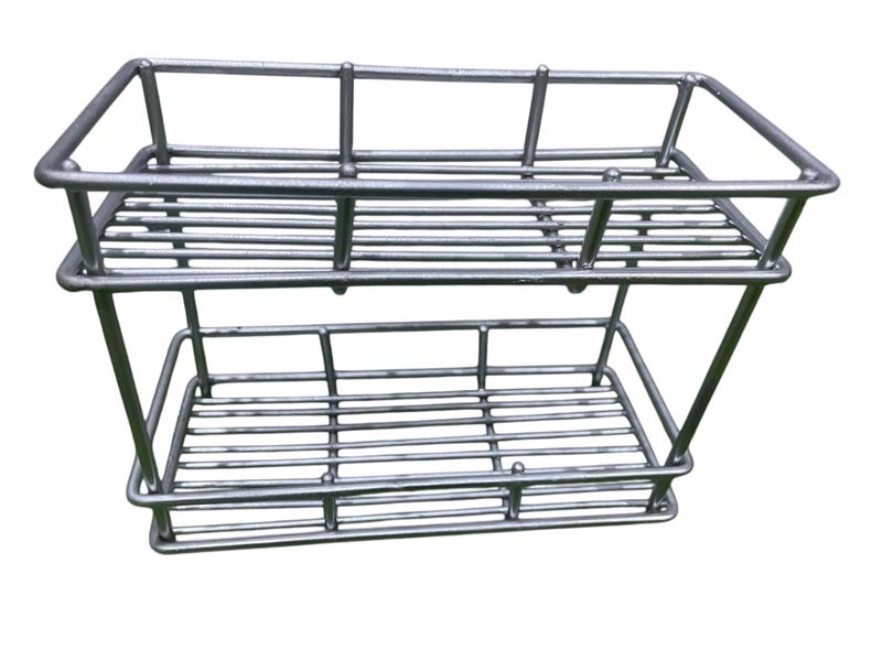 12FOR COLLECTION Stainless Steel 2 Tier Countertop Kitchen Rack|Pantry Storage Organizer | Multipurpose Storage Organizer | Kitchen Racks | Kitchen Organizer | Kitchen Accessories Rack, Tiered Shelf - Image 2