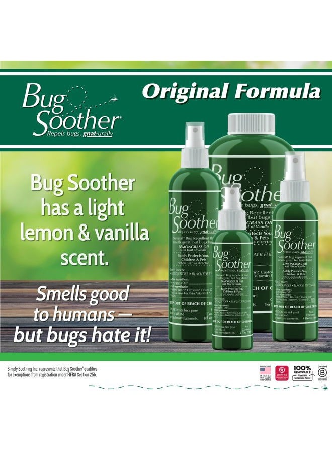 Bug Soother Spray Large Family Pack - Natural Insect, Gnat and Mosquito Repellent & Deterrent - Safe Bug Spray for Adults, Kids, Pets, & Environment - Made in USA  - Image 3